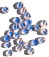 25 9mm Diamond-Shaped Window Beads Transparent Pink/Purple